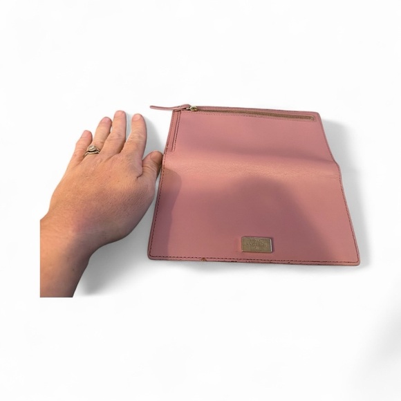 Kate Spade Pink Wallet with Gold Logo - Picture 3 of 7